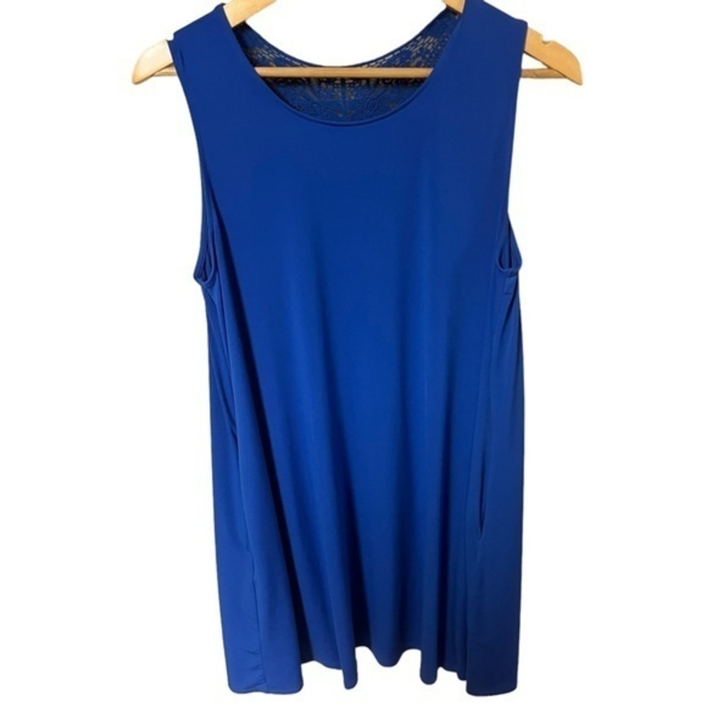 AB Studio size XL blue sleeveless‎ summer dress